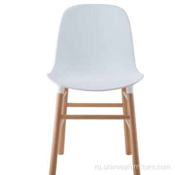 Новый продукт современный дизайн пластиковый деревянный обеденный стул